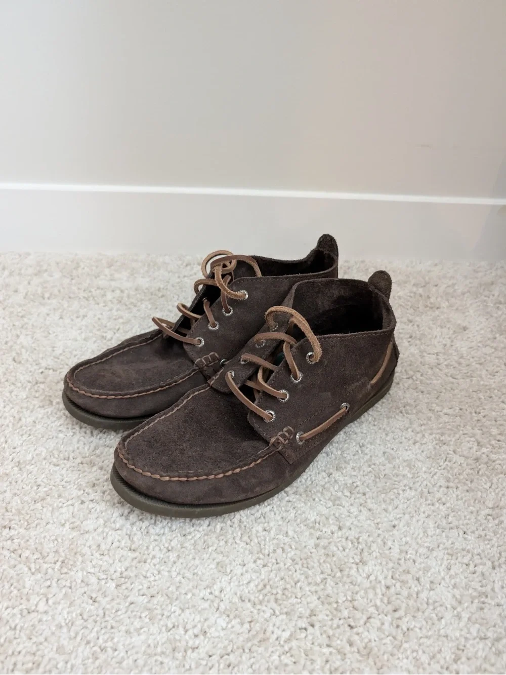 Sperry Dark Brown Suede Boat Moc Chukka